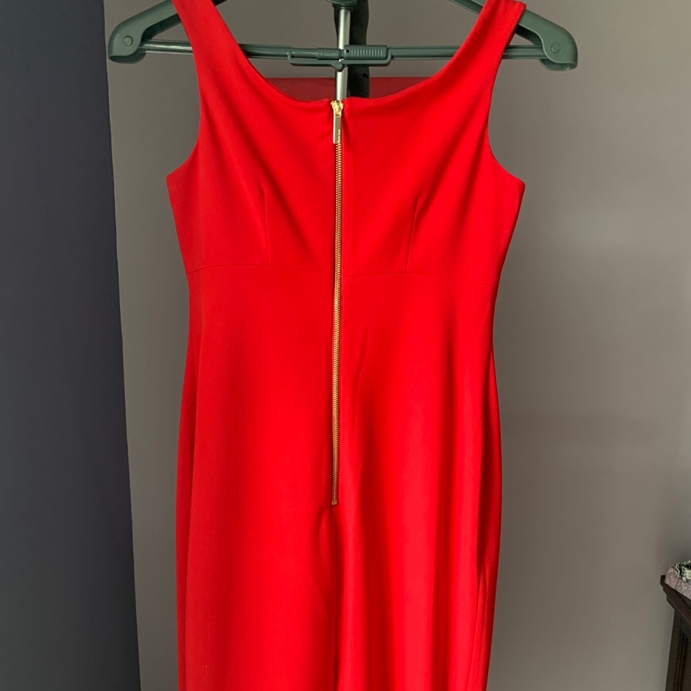 Calvin Klein Red Pencil Skirt Dress - 8 - Picture 3 of 4